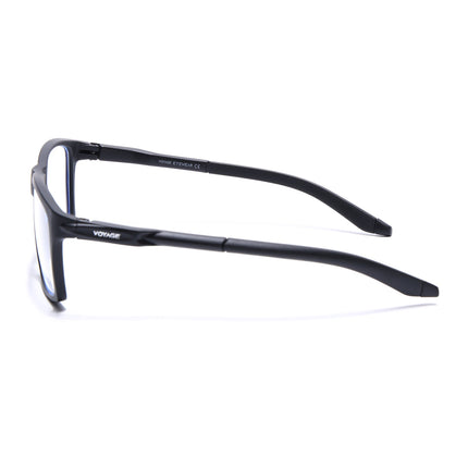 Voyage Active Black Square Eyeglasses for Men & Women - MG5713-C1