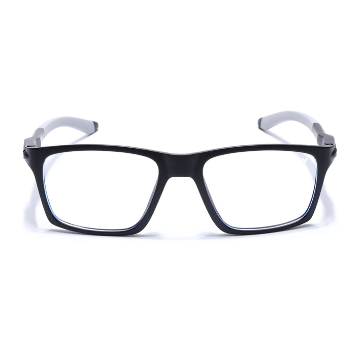 Voyage Active Black Square Eyeglasses for Men & Women - MG5714-C2