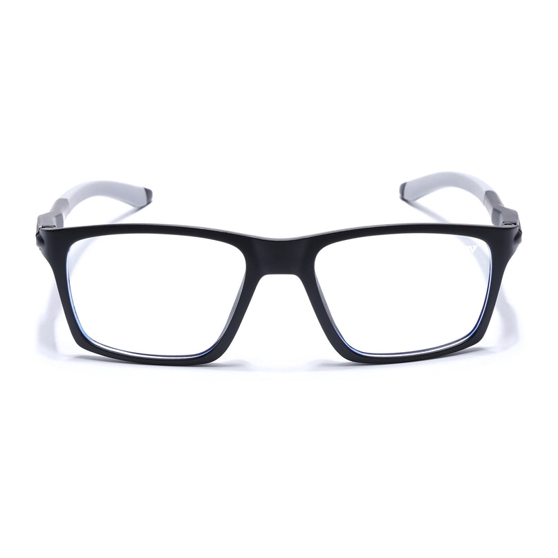 Voyage Active Black Square Eyeglasses for Men & Women - MG5714-C2