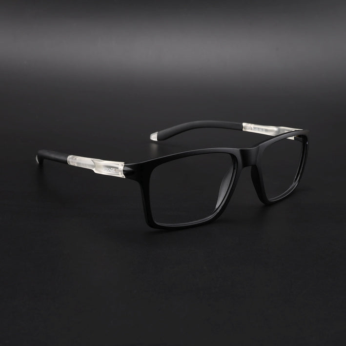 Voyage Active Black Square Eyeglasses for Men & Women - MG5715-C3