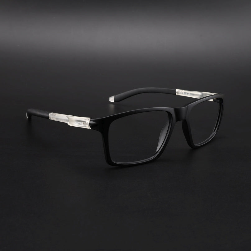 Voyage Active Black Square Eyeglasses for Men & Women - MG5715-C3