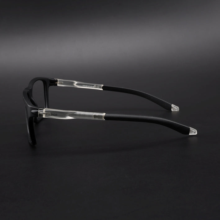 Voyage Active Black Square Eyeglasses for Men & Women - MG5715-C3
