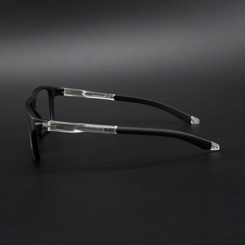 Voyage Active Black Square Eyeglasses for Men & Women - MG5715-C3