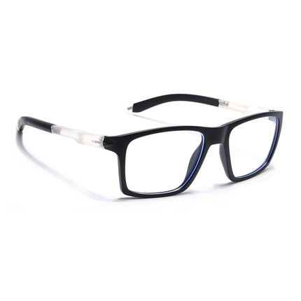 Voyage Active Black Square Eyeglasses for Men & Women - MG5715-C3