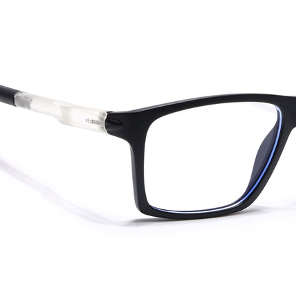 Voyage Active Black Square Eyeglasses for Men & Women - MG5715-C3