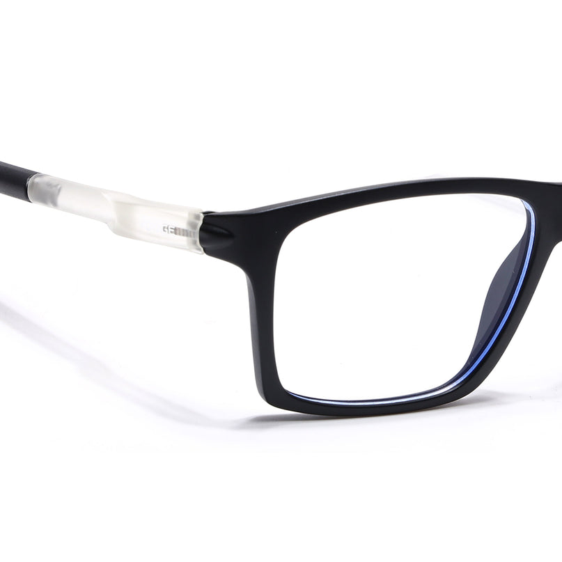 Voyage Active Black Square Eyeglasses for Men & Women - MG5715-C3