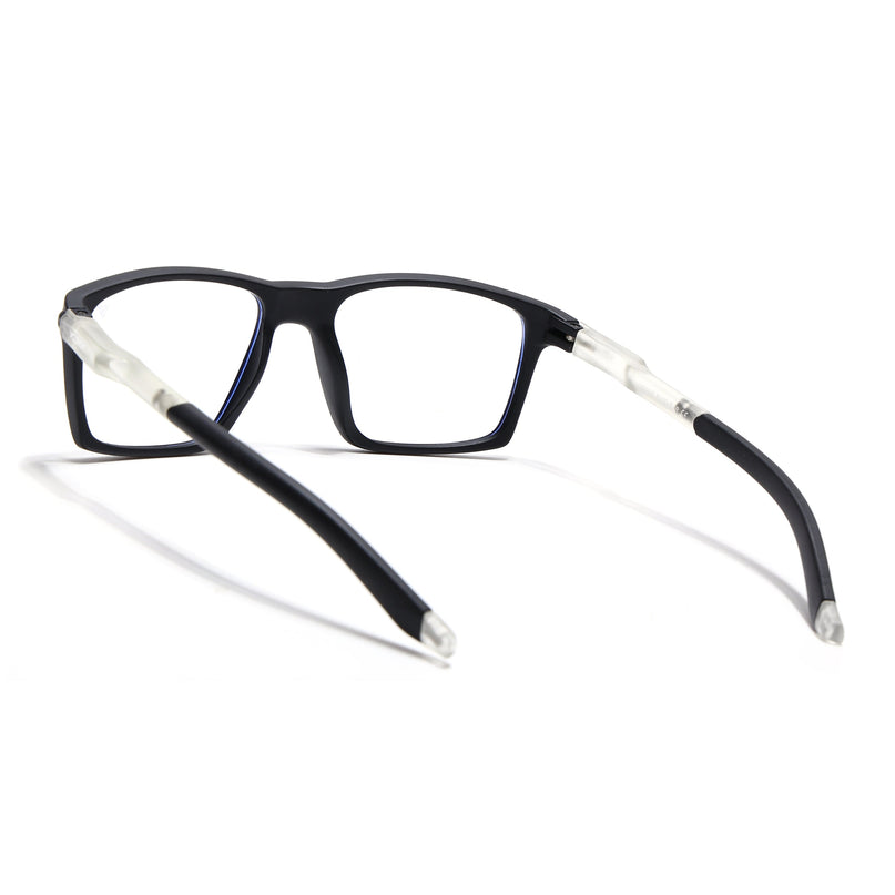 Voyage Active Black Square Eyeglasses for Men & Women - MG5715-C3