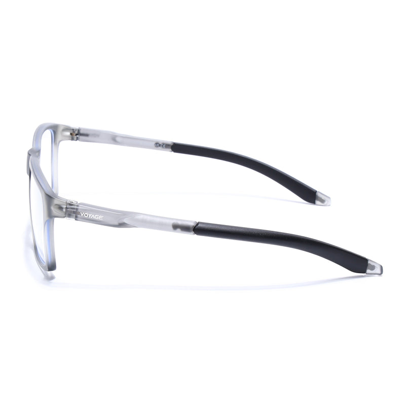 Voyage Active Grey Square Eyeglasses for Men & Women - MG5716-C4