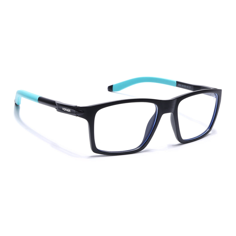 Voyage Active Black Square Eyeglasses for Men & Women - MG5717-C5