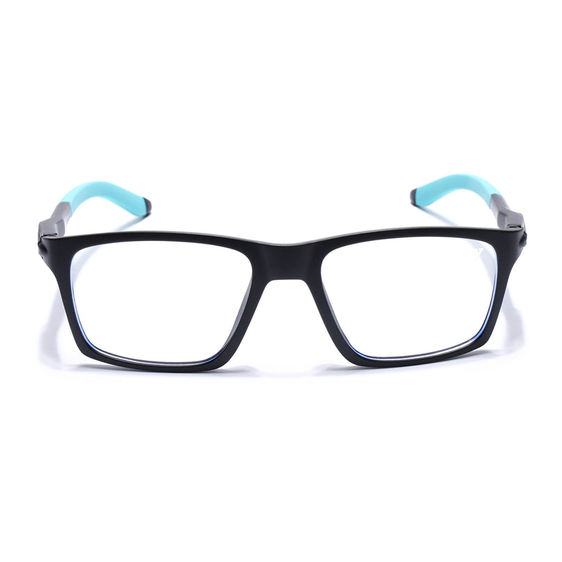 Voyage Active Black Square Eyeglasses for Men & Women - MG5717-C5