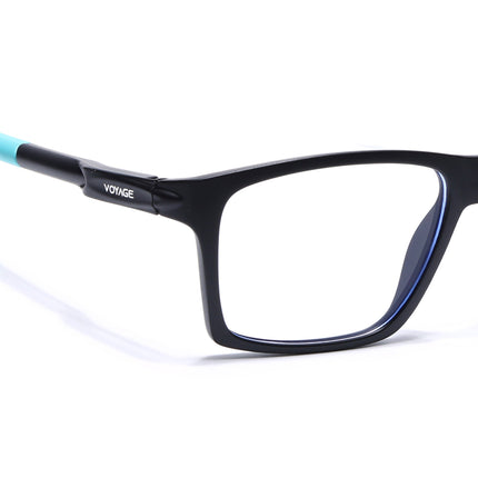 Voyage Active Black Square Eyeglasses for Men & Women - MG5717-C5