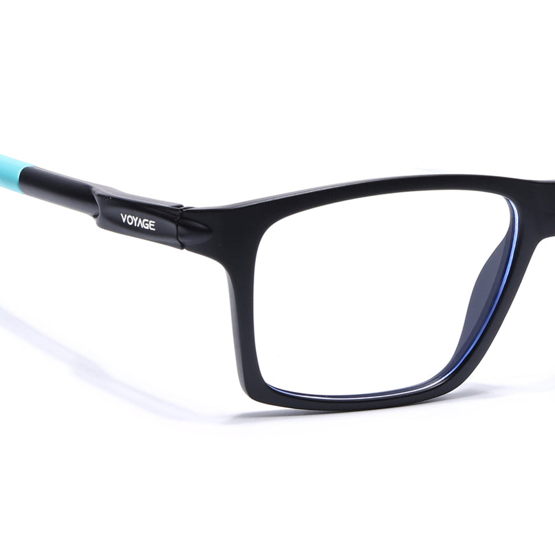 Voyage Active Black Square Eyeglasses for Men & Women - MG5717-C5