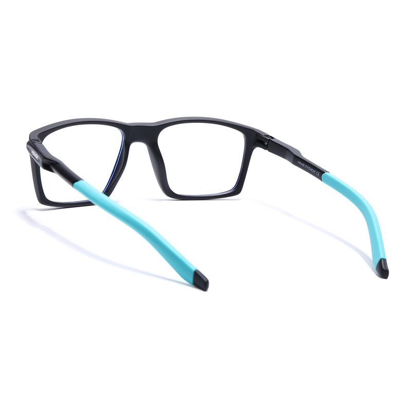 Voyage Active Black Square Eyeglasses for Men & Women - MG5717-C5