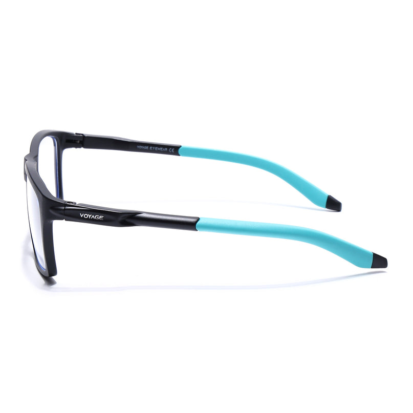 Voyage Active Black Square Eyeglasses for Men & Women - MG5717-C5