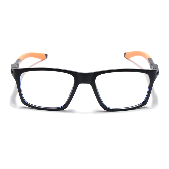 Voyage Active Black Square Eyeglasses for Men & Women - MG5719-C7