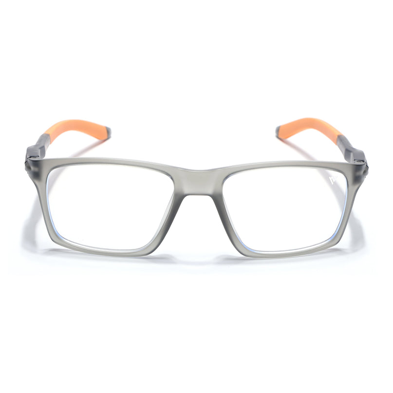 Voyage Active Grey Square Eyeglasses for Men & Women - MG5720-C8