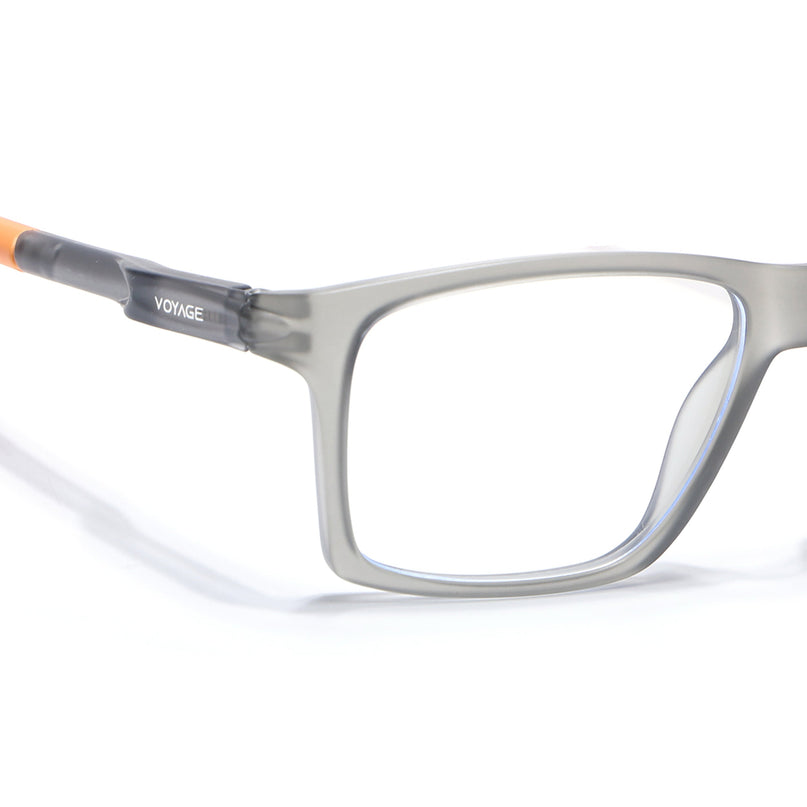 Voyage Active Grey Square Eyeglasses for Men & Women - MG5720-C8