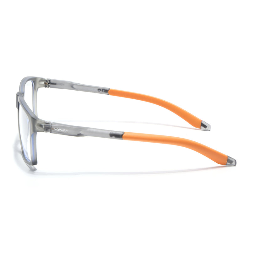 Voyage Active Grey Square Eyeglasses for Men & Women - MG5720-C8