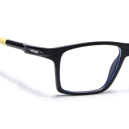 Voyage Active Black Square Eyeglasses for Men & Women - MG5721-C9
