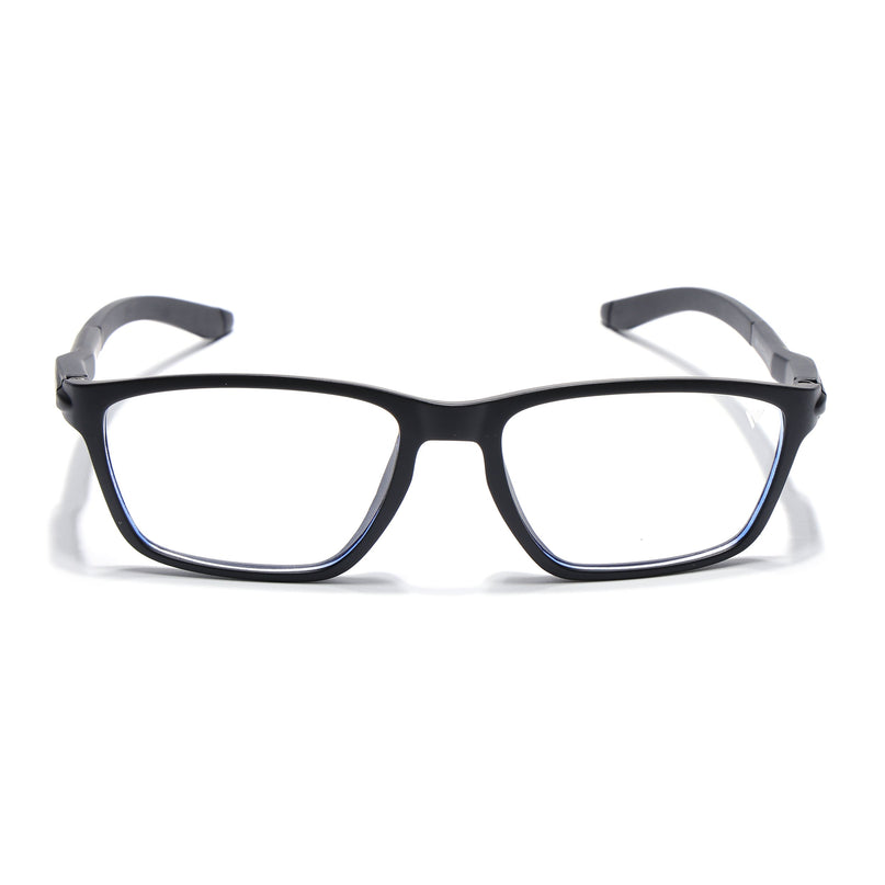 Voyage Active Black Rectangle Eyeglasses for Men & Women - MG5723-C1