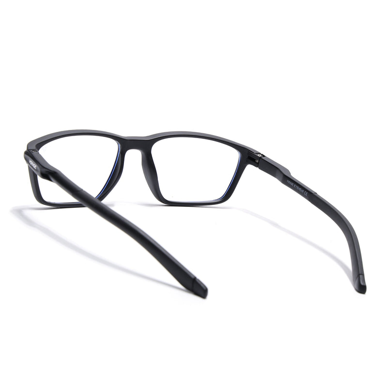 Voyage Active Black Rectangle Eyeglasses for Men & Women - MG5723-C1