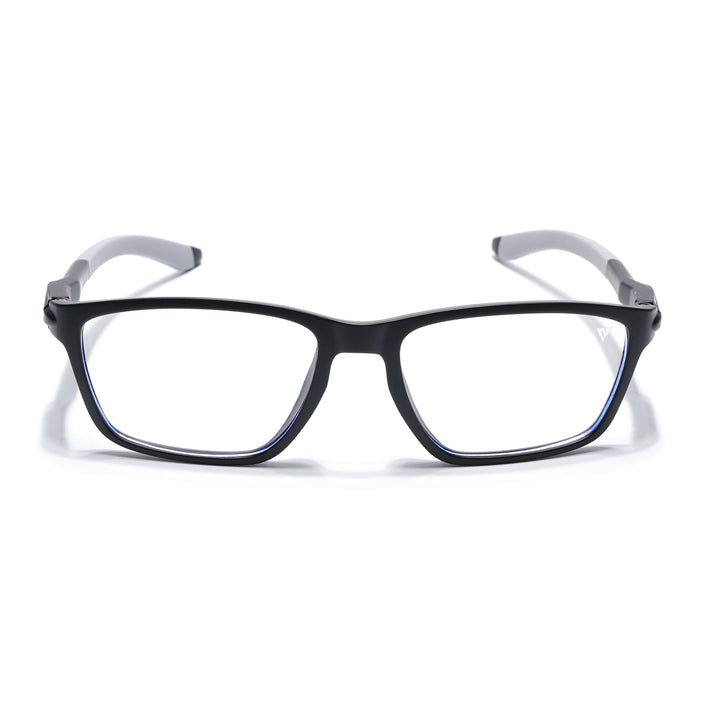 Voyage Active Black Rectangle Eyeglasses for Men & Women - MG5724-C2