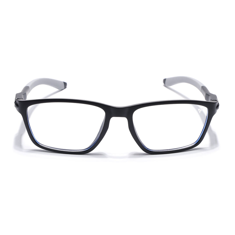 Voyage Active Black Rectangle Eyeglasses for Men & Women - MG5724-C2