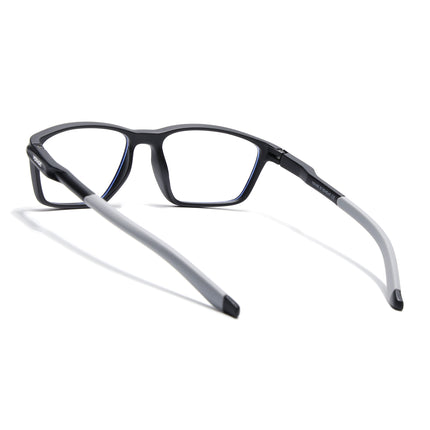 Voyage Active Black Rectangle Eyeglasses for Men & Women - MG5724-C2