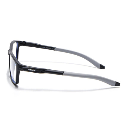 Voyage Active Black Rectangle Eyeglasses for Men & Women - MG5724-C2