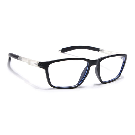 Voyage Active Black Rectangle Eyeglasses for Men & Women - MG5725-C3
