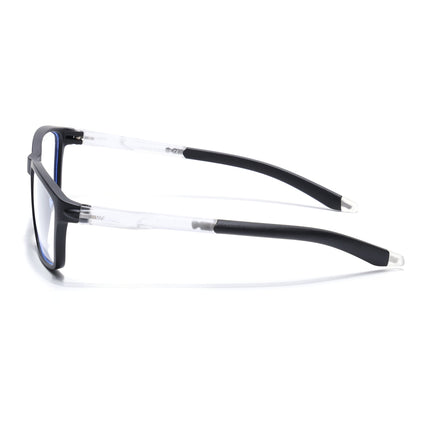 Voyage Active Black Rectangle Eyeglasses for Men & Women - MG5725-C3