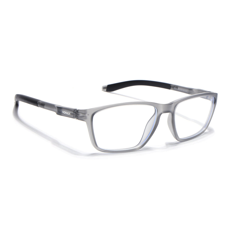 Voyage Active Grey Rectangle Eyeglasses for Men & Women - MG5726-C4