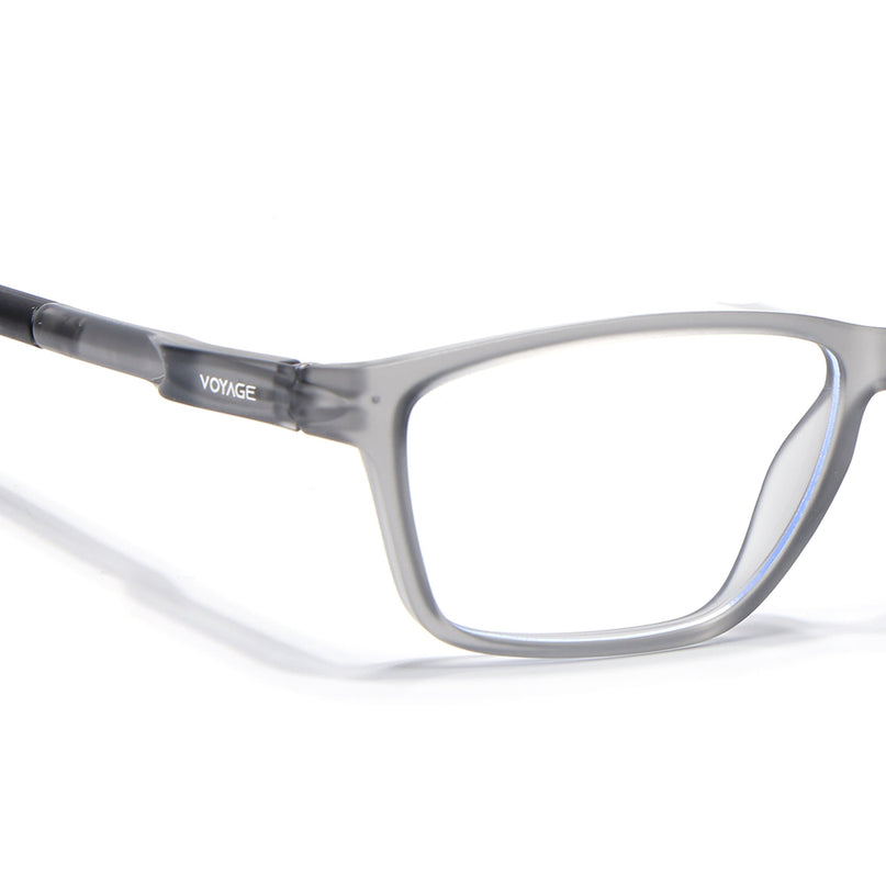 Voyage Active Grey Rectangle Eyeglasses for Men & Women - MG5726-C4