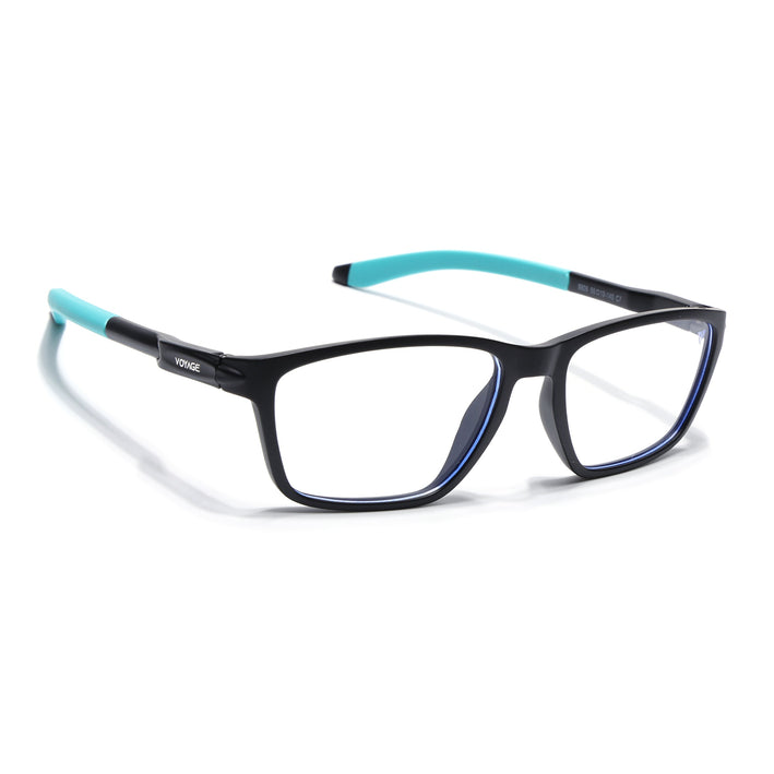 Voyage Active Black Rectangle Eyeglasses for Men & Women - MG5727-C5