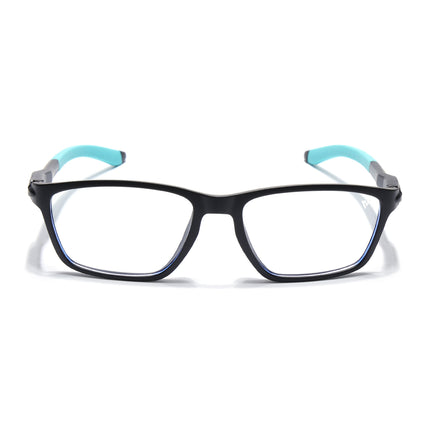 Voyage Active Black Rectangle Eyeglasses for Men & Women - MG5727-C5