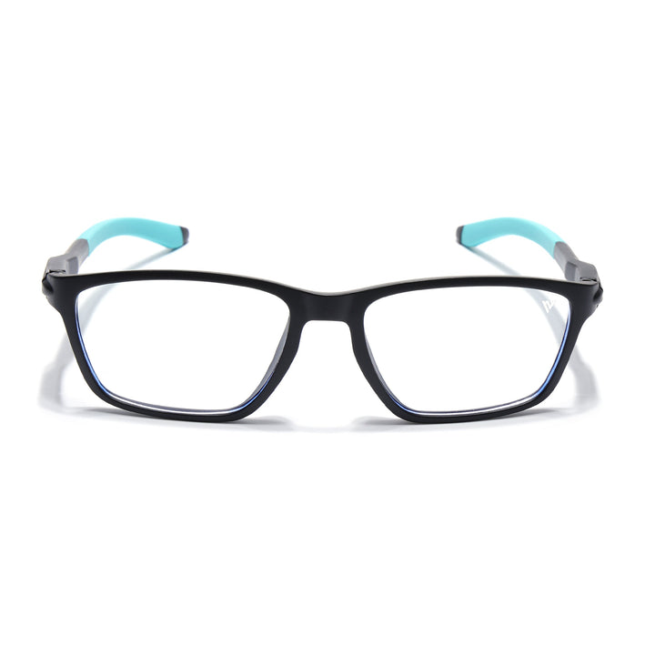 Voyage Active Black Rectangle Eyeglasses for Men & Women - MG5727-C5