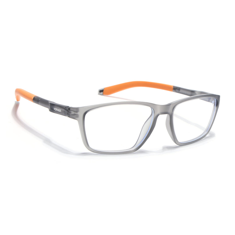 Voyage Active Grey Rectangle Eyeglasses for Men & Women - MG5730-C8
