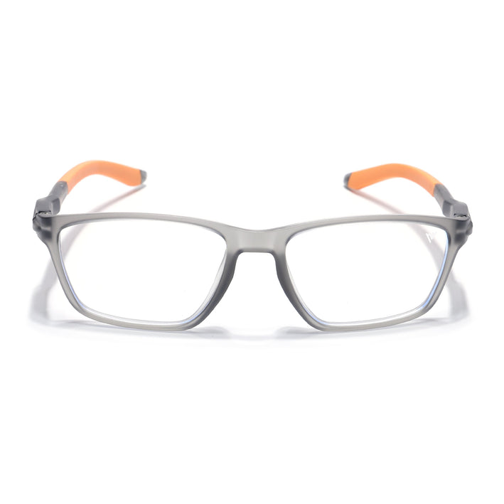 Voyage Active Grey Rectangle Eyeglasses for Men & Women - MG5730-C8