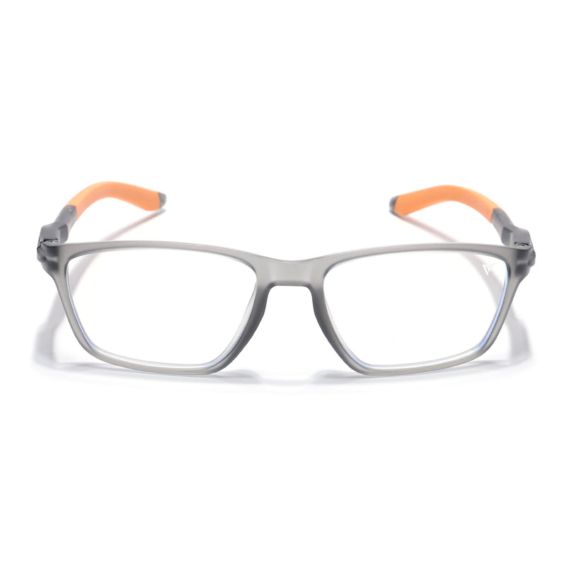 Voyage Active Grey Rectangle Eyeglasses for Men & Women - MG5730-C8