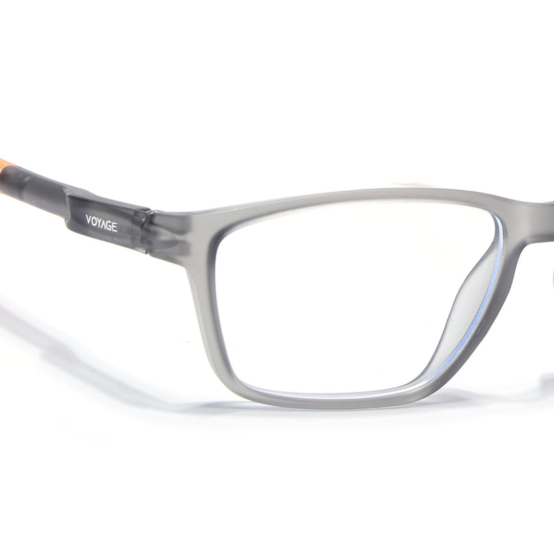 Voyage Active Grey Rectangle Eyeglasses for Men & Women - MG5730-C8