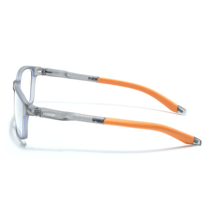 Voyage Active Grey Rectangle Eyeglasses for Men & Women - MG5730-C8