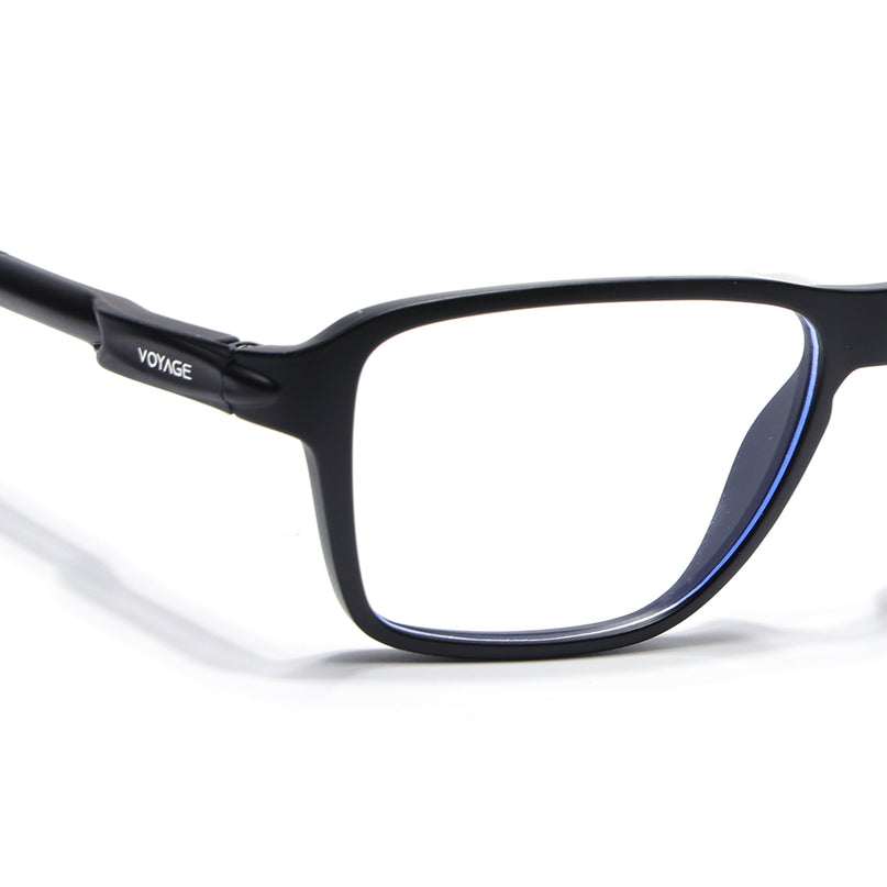 Voyage Active Black Square Eyeglasses for Men & Women - MG5733-C1