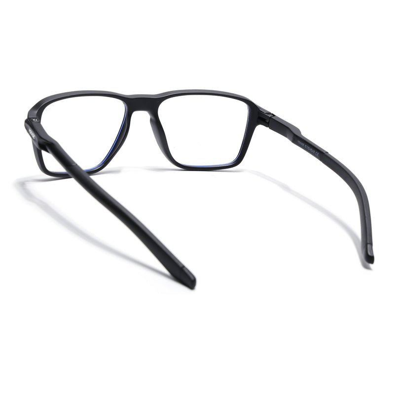 Voyage Active Black Square Eyeglasses for Men & Women - MG5733-C1