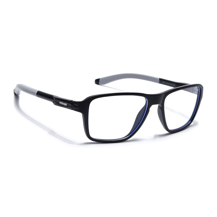 Voyage Active Black Square Eyeglasses for Men & Women - MG5734-C2