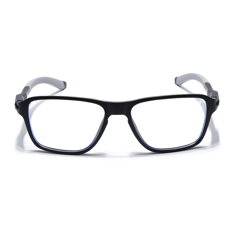 Voyage Active Black Square Eyeglasses for Men & Women - MG5734-C2
