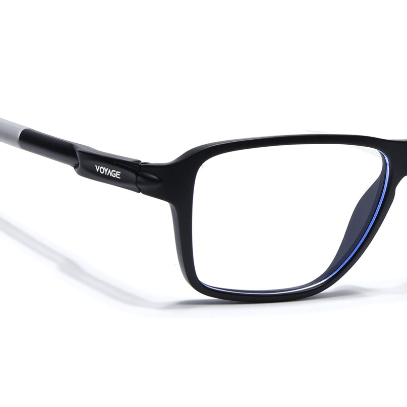 Voyage Active Black Square Eyeglasses for Men & Women - MG5734-C2