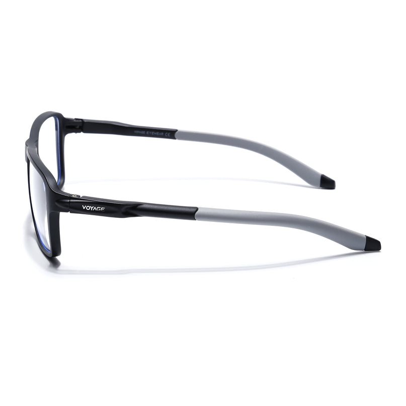 Voyage Active Black Square Eyeglasses for Men & Women - MG5734-C2