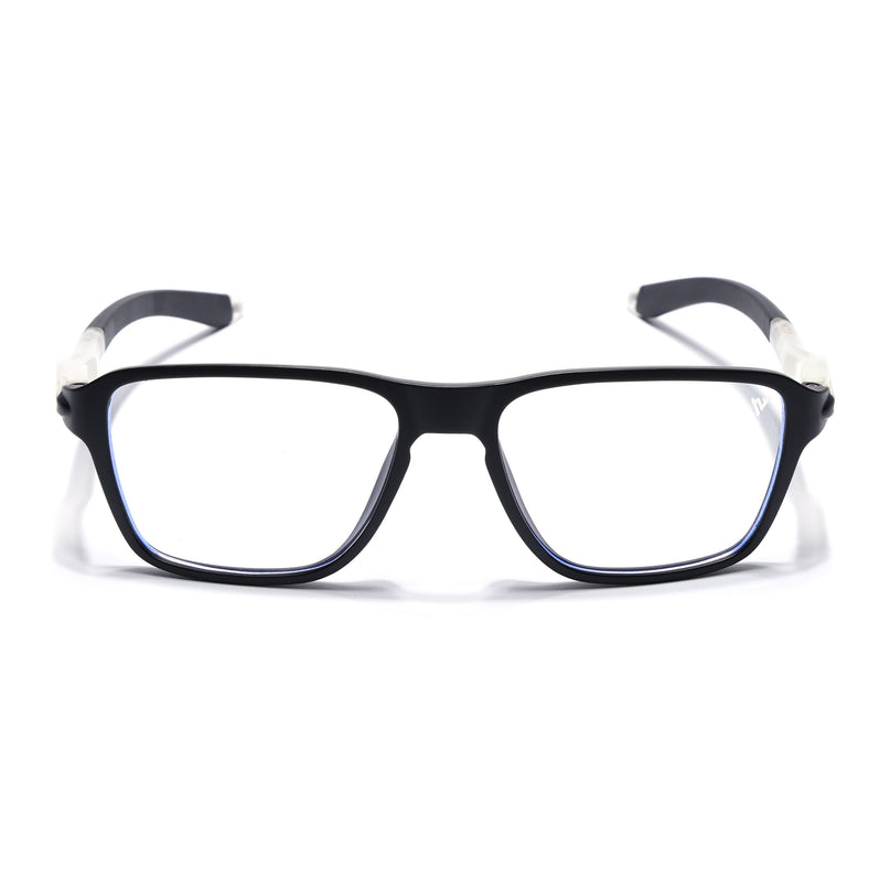 Voyage Active Black Square Eyeglasses for Men & Women - MG5735-C3