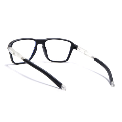 Voyage Active Black Square Eyeglasses for Men & Women - MG5735-C3