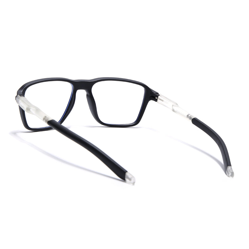 Voyage Active Black Square Eyeglasses for Men & Women - MG5735-C3